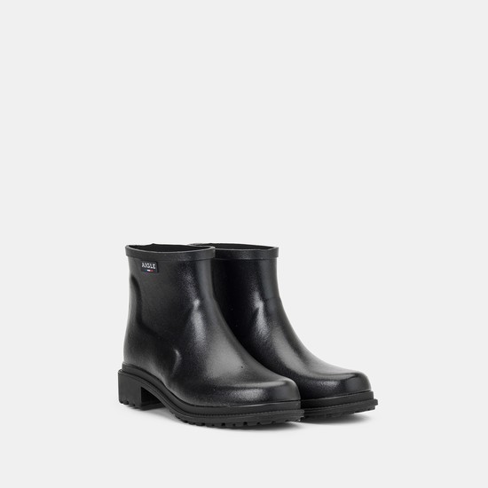 Aigle The Urban Ankle Rain Boots Women Black ZA-62578